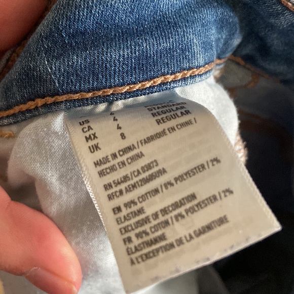 American eagle high rise jeggings light wash - Picture 2 of 3